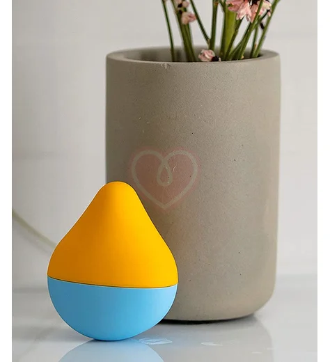Мини-вибратор Tenga Iroha Mini Sora-Mikan оранжево-голубой фото 3