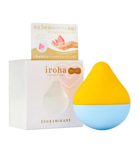 Мини-вибратор Tenga Iroha Mini Sora-Mikan оранжево-голубой фото 5