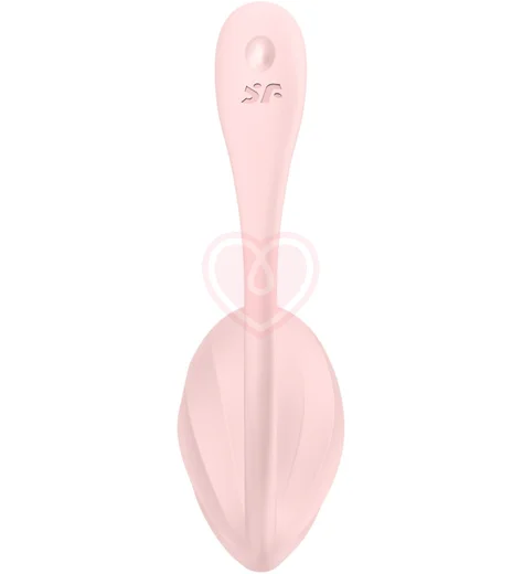 Виброяйцо Satisfyer Ribbed Petal с дистанционным управлением розовое фото 6