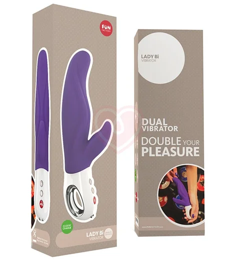 Вибратор со стимулятором клитора и точки A Fun Factory LADY Bi фиолетовый фото 3