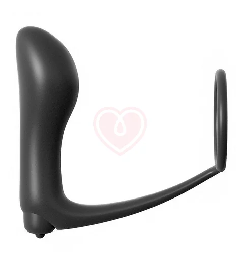 Анальная вибро-пробка с эрекционным кольцом Ass-Gasm Cockring Vibrating Plug фото 2