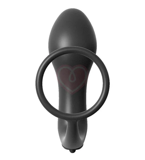 Анальная вибро-пробка с эрекционным кольцом Ass-Gasm Cockring Vibrating Plug фото 3