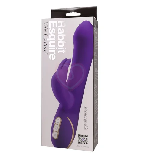 Вибратор с вращающейся головкой Rabbit Esquire фиолетовый фото 4