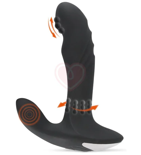 Вибростимулятор простаты с ротацией Rebel чёрный фото 2