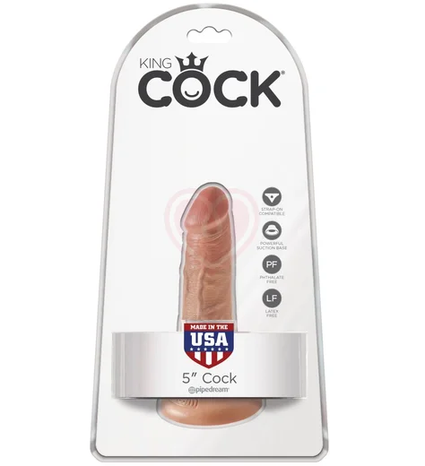 Фаллоимитатор реалистик на присоске Pipedream King Cock 14 см телесный фото 5