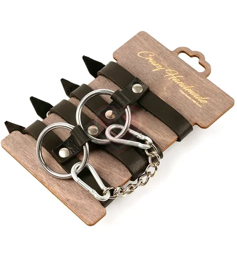 Кожаные оковы из двух ремешков Crazy Handmade фото 5