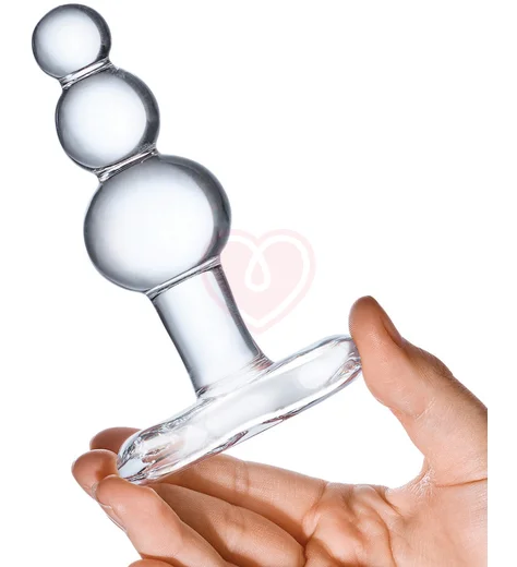 Стеклянная ёлочка Glas Beaded прозрачная фото 4