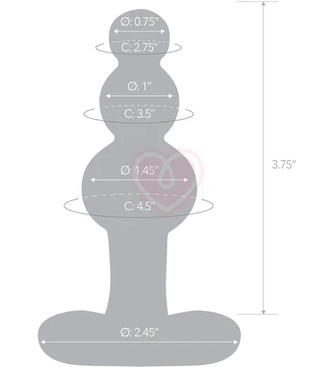 Стеклянная ёлочка Glas Beaded прозрачная фото 6