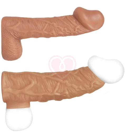 Реалистичная насадка с открытой головкой Kokos Nude Sleeve NS001-S фото 3