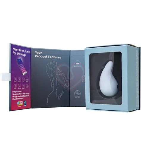 Вибратор для внешней стимуляции Satisfyer Dew Drop голубой фото 3