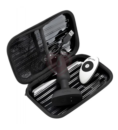 Анальная вибропробка b-Vibe trio с 3 моторчиками чёрная фото 3