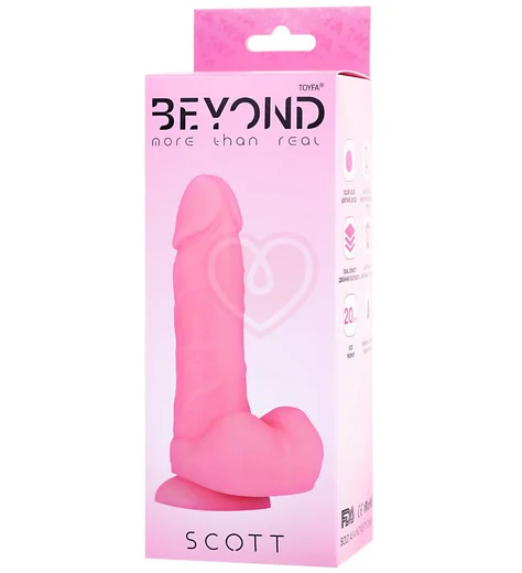 Фаллоимитатор Beyond Scott 20 см розовый фото 5