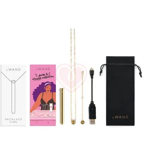 Вибратор-кулон Le Wand Vibrating Necklace Gold золотой фото 6