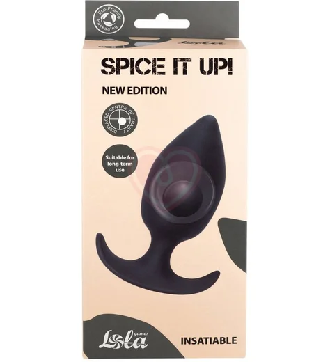 Анальная пробка со смещенным центром тяжести Spice It Up Insatiable серая фото 4