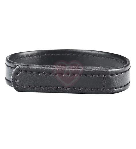 Кожаное кольцо на член на липучке Velcro Cock Ring фото 2