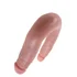 Двухсторонний фаллоимитатор King Cock U-Shaped Double малый телесный фото 3