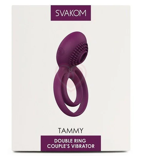 Эрекционное виброкольцо со стимуляцией клитора Svakom Tammy фиолетовое фото 5