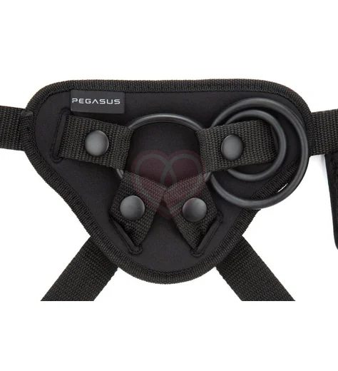 Реалистичный страпон Pegasus с вибрацией и пультом управления 20 см телесный фото 3