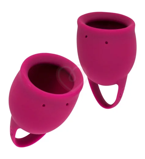 Набор из 2 менструальных чаш Lola Natural Wellness Peony бордовый фото 2