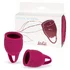 Набор из 2 менструальных чаш Lola Natural Wellness Peony бордовый фото 4