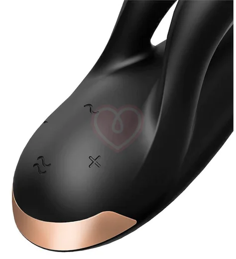 Вибратор Satisfyer Double Flex с двумя клиторальными кончиками чёрный фото 3