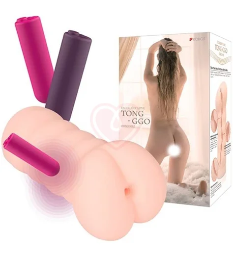 Мастурбатор анус с реалистичным рельефом Kokos Tong-ggo Auto с вибрацией фото 2