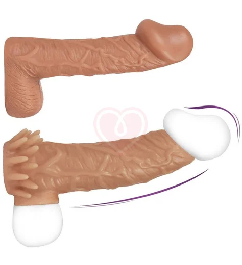 Насадка с открытой головкой и усиками Kokos Nude Sleeve NS005-M фото 3