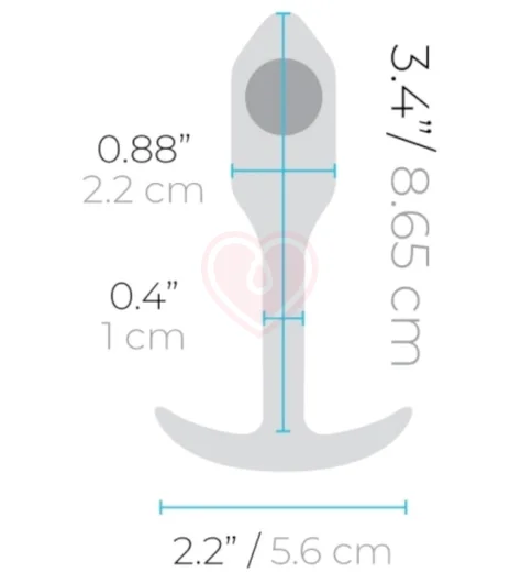 Утяжелённая анальная пробка для ношения b-Vibe Snug Plug 1 мини сиреневая фото 7