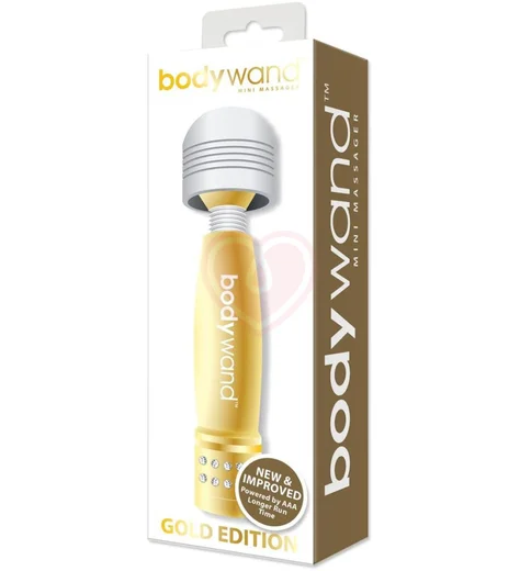 Мини-массажер с кристаллами BodyWand Gold Edition золотой фото 2
