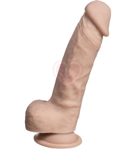 Реалистичный фаллоимитатор на присоске Silexd Model 1 Real Skin телесный 18 см фото 2