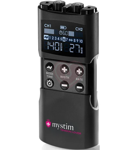 Электростимулятор Mystim Tension Lover 2 с цифровым управлением чёрный фото 4