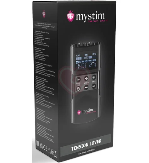 Электростимулятор Mystim Tension Lover 2 с цифровым управлением чёрный фото 9