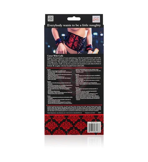 Корсет с наручниками Scandal Corset with Cuffs фото 2