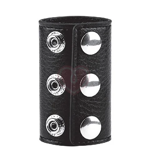 Широкий кожаный болстретчер на 3 заклёпках Snap Ball Stretcher средний фото 2