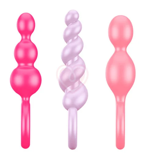Набор цветных анальных стимуляторов Satisfyer Plugs фото 2