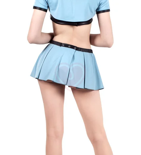 Нижняя часть костюма полицейской пышная юбка Pecado BDSM голубая фото 2