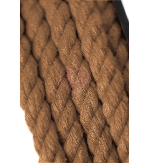 Джутовая веревка для шибари Pecado BDSM 5 метров бежевая фото 2