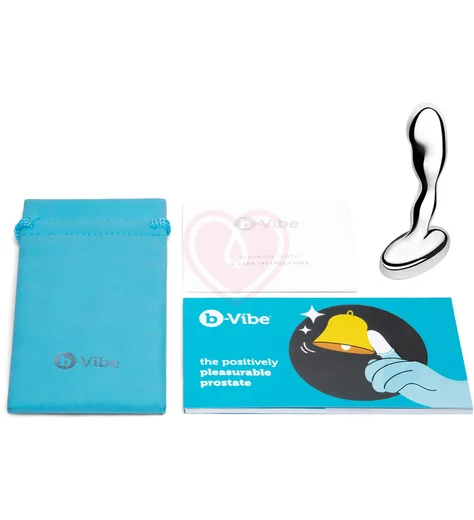 Металлический стимулятор простаты b-Vibe Stainless Steel Prostate Plug фото 8