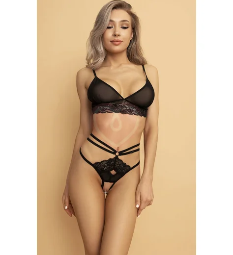 Трусики с высокой талией и открытым доступом Easy To Love чёрные фото 5