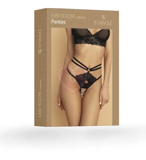 Трусики с высокой талией и открытым доступом Easy To Love чёрные фото 7