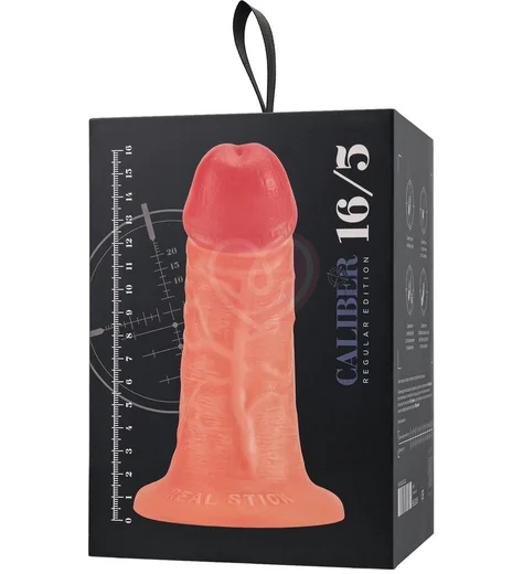 Реалистичный фаллоимитатор на присоске RealStick Caliber 16-5 телесный фото 11