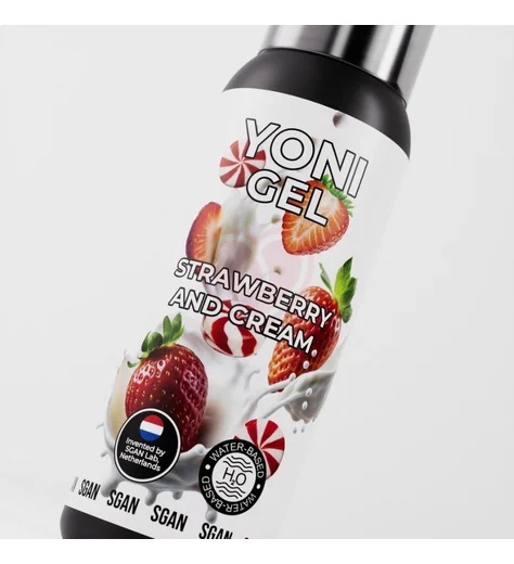 Лубрикант для орального секса Sgan Yoni Gel Клубника со сливками 100 мл фото 2