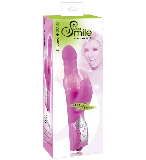 Вибратор Smile Pearly Rabbit розовый фото 2