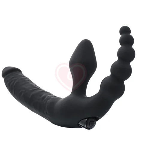 Страпон безремневой ToyFa Black&Red чёрный фото 2