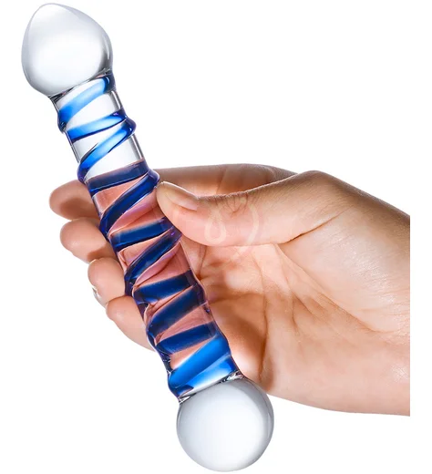 Стеклянный фаллоимитатор Glas Spiral Dildo фото 3