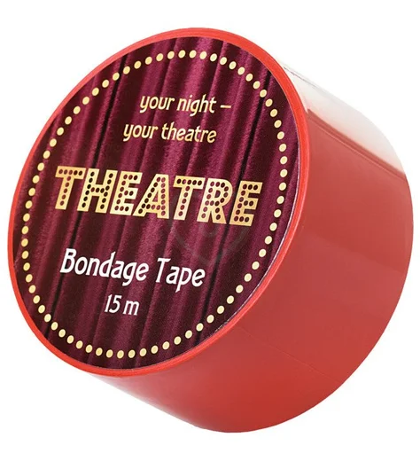 Бондажный скотч ToyFa Theatre 15 м красный фото 2