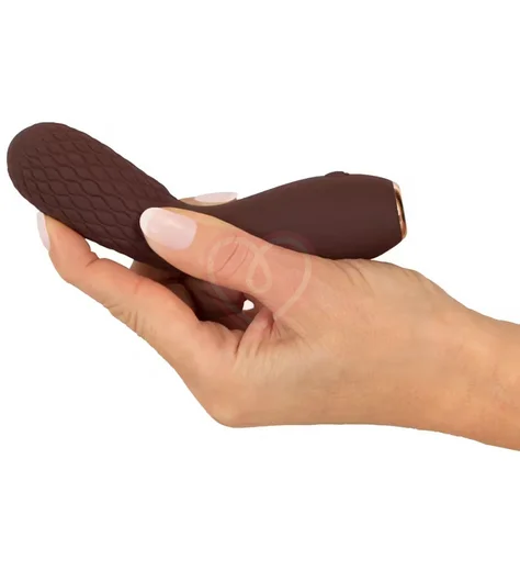 Вибратор Hazel 02 с рельефным кончиком коричневый фото 4