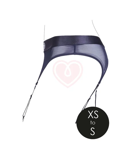 Пояс для страпона с подвязками и вибропулей Ouch! фото 4