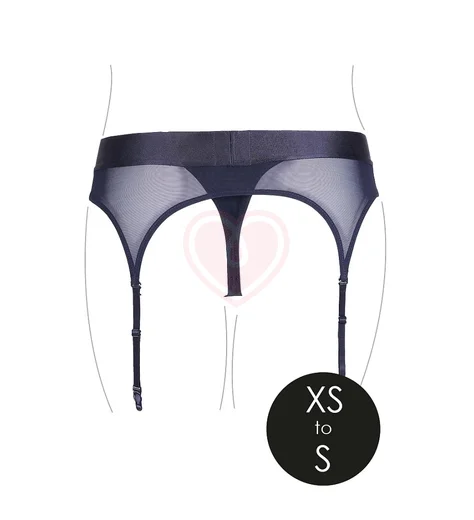 Пояс для страпона с подвязками и вибропулей Ouch! фото 5