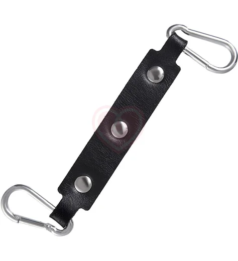 Двухслойные ножные оковы с красной окантовкой Pecado BDSM черные фото 5